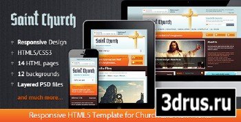 ThemeForest - SaintChurch: Responsive HTML5 Template - RIP