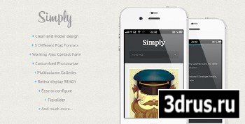 ThemeForest - Simply - Clean HTML5 & CSS3 Mobile Theme - RIP