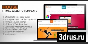 ThemeForest - House - Clean HTML Website Template