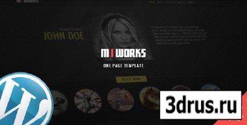 ThemeForest - MIWORKS v1.01 - WordPress One Page Template