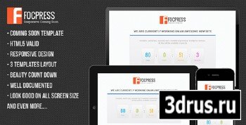 ThemeForest - Focpress Responsive Coming Soon