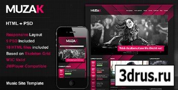 ThemeForest - Muzak - Premium Music Site Template