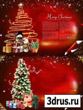 PSD Source - Christmas Atmosphere Design Poster