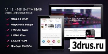 ThemeForest - Millenium - Responsive Onepage Portfolio
