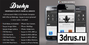 ThemeForest - Drohp Mobile Retina | HTML5 & CSS3 And iWebApp