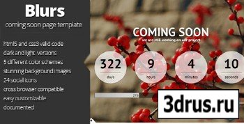 ThemeForest - Blurs coming soon template