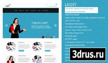 ThemeForest - Light - responsive mobile retina ready template