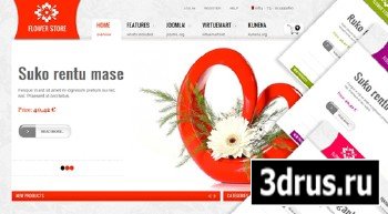 SmartAddons - SJ Flower Store - Smartaddons for Joomla 2.5 - Retail