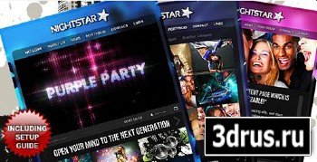 ActiveDen - Nightstar Premium Facebook Fanpage Template (Resized to timeline size)