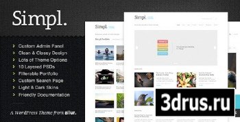 ThemeForest - Simpl v1.5 - A Clean & Classy WordPress Portfolio Theme