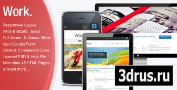 ThemeForest - Work - Ultimate Responsive HTML Template