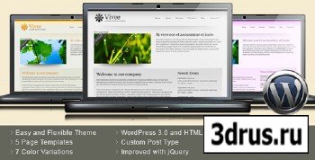 ThemeForest - Vivee v3.0 - Clean Business WordPress Theme - 7 Color