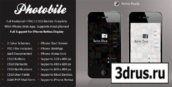 ThemeForest - Photobile Mobile Retina | HTML5 & CSS3 And iWebApp