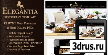 ThemeForest - Elegantia - Restaurant and Cafe HTML Template