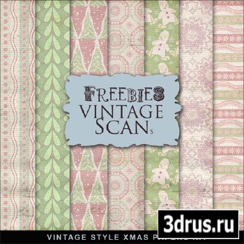 Textures - Vintage Style XMAS Papers