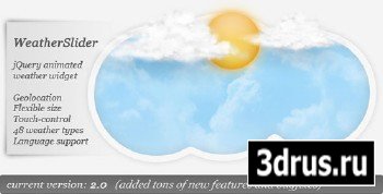 CodeCanyon - WeatherSlider - jQuery animated weather widget