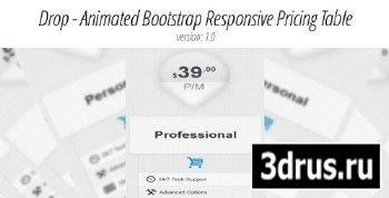CodeCanyon - Bootstrap & Non-Bootstrap Animated Responsive Pricing Table - Pure Css
