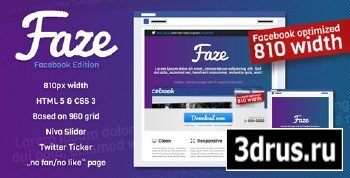 ThemeForest - Faze - Landing Page (Facebook Edition)