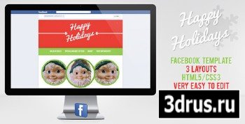 ThemeForest - Happy Holiday Facebook Template