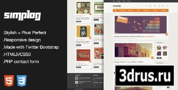 ThemeForest - Simplog - Responsive HTML5 Blog Template