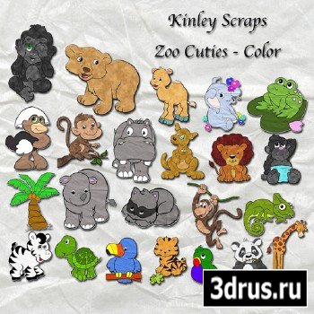 ScrapSet- Zoo Cuties - Color 