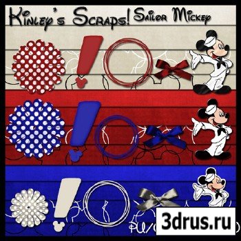 Scrap Set - Sailor Mickey