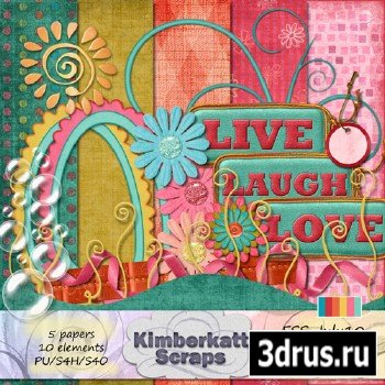 Scrap Set -  Live Laugh Love