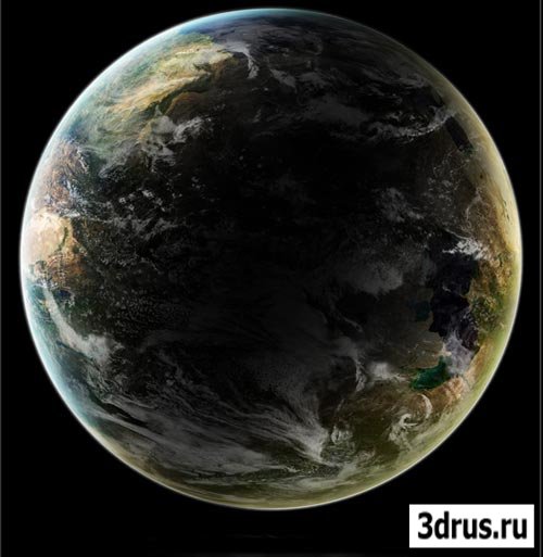 Наша планета земля - шаблон для фотошоп