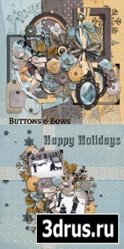 Scrap Set - Buttons And Bows