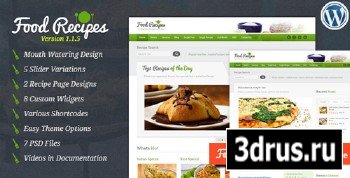 ThemeForest - Food Recipes v1.1.4 - WordPress Theme