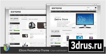 ThemeForest - EStore - Clean and Modern Prestashop Theme 