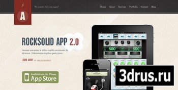 ThemeForest - Rocksolid - App Showcase Agency - Wordpress Theme/PSD Template/HTML Template