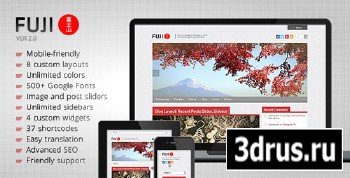 ThemeForest - Fuji v1.3 - Clean Responsive WordPress Theme