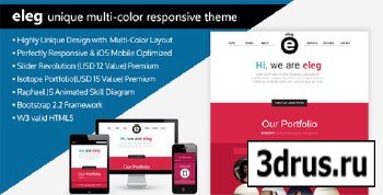 ThemeForest - ELEG - Unique Multi-Color Responsive HTML5 Theme
