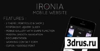 ThemeForest - IRONIA - Mobile Website