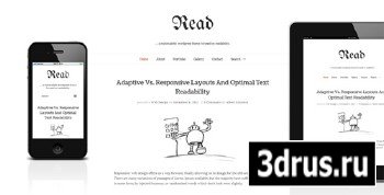 ThemeForest - Read - Responsive HTML5 Minimalist Template