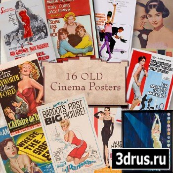 Scrap-kit - 16 Old Cinema Posters