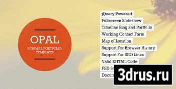 ThemeForest - Opal - Minimal Portfolio Template
