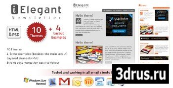 ThemeForest - i-Elegant Newsletter - 10 Themes