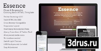 ThemeForest - Essence - Bootstrap Coming Soon Template