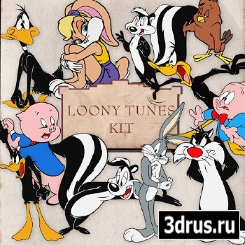 Scrap-kit - Looney Tunes Heroes Illustrations In PNG