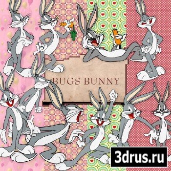 Scrap-set - Bugs Bunny Illustrations In PNG