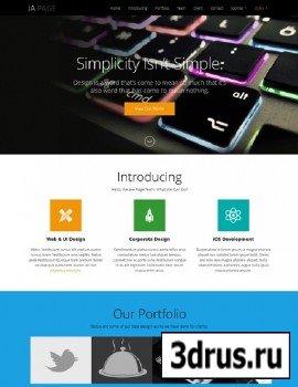 JoomlArt - JA OnePage - Responsive Joomla 3.0 & 2.5 template