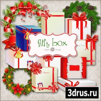 Scrap Set - Gift-Box PNG Files