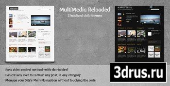 ThemeForest - MultiMedia Reloaded - Blog, Video, Photography