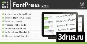 CodeCanyon - FontPress - Font Manager Plugin