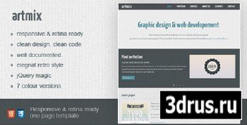 ThemeForest - Artmix - Responsive Retina Ready One Page Template