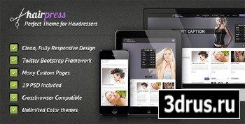 ThemeForest - Hairpress - HTML Template for Hair Salons