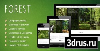 ThemeForest - Forest - One Page Responsive Template
