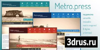 ThemeForest - Metro.press v1.9.9 - Expressive WordPress Theme